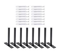 4/6/8pcs Steel Concealed Shelf Brackets Wall Mounted Concealed Shelf Supports Upgrades for Creating Storage Space Space Saving Bracket