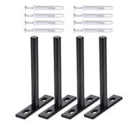 4/6/8pcs Steel Concealed Shelf Brackets Wall Mounted Concealed Shelf Supports Upgrades for Creating Storage Space Space Saving Bracket