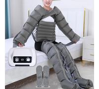 4/6 Cavity Lymphatic Drainage Massager, Pressotherapy Air Compression Leg Foot Massager, Electric Air Compression Massager for Circulation Arm, Waist, Foot, Ankle