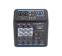 4/6-channel Aduio Mixer DJ Console With Audio Mixer Interface With Bluetooth Sound Card For Computer Recording, Karaoke