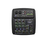 4/6 Channels Sound Mixer Audio Mixer DJ Controller Mixing Bluetooth Phantom Power Delay Repaeat Effect For Sound Mixing Console(FRGO 4 Channel)