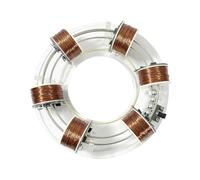 4/6 Coils Electromagnetic Cyclotron Circular Accelerator Scientific Experiment Equipment DIY Physics Teaching Aids Model (6 Coils)