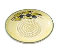 4.6 Inch Handmade Ceramic Garlic Grater Bowl, Grating Dish for Garlic, Ginger, Turmeric & Hard Cheese, Multi-Use Kitchen Gadgets(B)