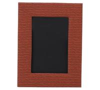 4 * 6 Inch Leather Picture Frame, Photo Frame for Rustic Home Decor Unique Texture Photo Picture Tabletop Wall Mount Horizontal Vertical Display (Brown)
