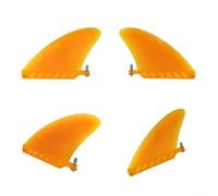 4.6 Inch Removable Surfboard Fin For Paddle Board And Longboard Featuring Screw Mount For Secure Attachment On Various Surfboard Decks(With screws orange)