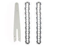4/6 INCH Sharp Chains and Guides Set for Mini Pruning Saw Electric Saw and Durable Chainsaw Accessories(6inch Set A)