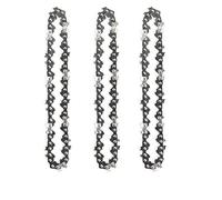 4/6 INCH Sharp Chains and Guides Set for Mini Pruning Saw Electric Saw and Durable Chainsaw Accessories(3pcs 4inch Chain)
