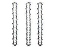 4/6 INCH Sharp Chains and Guides Set for Mini Pruning Saw Electric Saw and Durable Chainsaw Accessories(3pcs 6inch Chain)