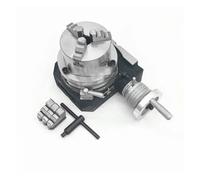 4/6 Inche Three-jaw Chuck Machine Indexing Head Rotary Table Universal Indexing Plate Rotating Vertical(4 (80mm Four-jaw))