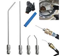 4/6 Pack High Pressure Washer Nozzle Kit for Washing Machine & Ac Cleaning, Premium Extension Rod Nozzle Cleaning Kit with 1/4" Quick Connect, Water Heater Flush Wand for Power Washer (4PC-Mix)