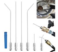 4/6 Pack High Pressure Washer Nozzle Kit for Washing Machine & Ac Cleaning, Premium Extension Rod Nozzle Cleaning Kit with 1/4" Quick Connect, Water Heater Flush Wand for Power Washer (6PC-Mix)