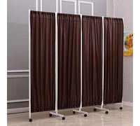 4-6 Panel Foldable Medical Privacy Screen - Room Divider Screens, Stainless Steel Medical Screen, Wheels Curtain For Hospital Emergency Room, ICU Monitoring Room Divider(A,5 Panel)