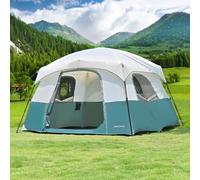 4/6 Person Tent for Camping, Easy Setup Large CabinTents includes Rainfly,Demo Camp Tents with Large Mesh Windows,Waterproof