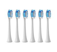 4/6 Pezzi Testine Di Ricambio, Compatibile Per Philips HX3 HX6 HX8 HX9 Series, Setole Morbide, Confezione Sottovuoto(6pcs Blue)