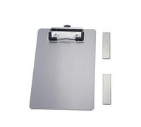 4×6 Stainless Steel Magnetic Clipboards,Mini Metal Clipboard with 304 Low Profile Clip,Black Board for Fridge,Cooking Recipe Splints,Message Board (4.3"x6.5")