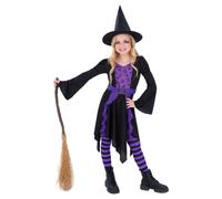 Smiffys Girl's Practical Spell Witch Costume Set in Black | Size: 4-6 Years Smiffys Black 4-6 Years