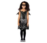 Smiffys Girl's Dark Bat Fairy Costume in Black | Size: 4-6 Years Smiffys Black 4-6 Years
