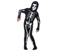 Smiffys Painted Skeleton Black Costume | Size: 4-6 Years Smiffys Black 4-6 Years