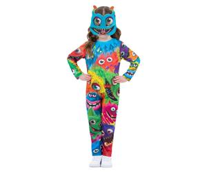 (4-6 Years, Multicoloured) Smiffys Childrens/Kids Monster Party Costume