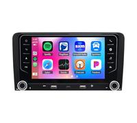 4+64G 7 inch Car Stereo for Audi A3 S3 2003-2012 with Carplay Android Auto, 2Din Android 14 Car Audio Receiver w/HD Touch Screen Bluetooth WIFI Navi RDS SWC Mirror Link Split Screen Backup Camera Mic