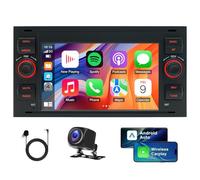 4+64G Android 13 Car Radio Compatible with Transit Mk7 7" Touch Screen Transit Stereo, IOS Carplay/Android Auto, Reverse Camera,Bluetooth,Mirror Link,GPS Navigation,AM/FM Radio,MP3 Player