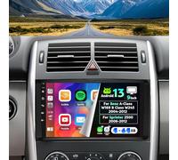 4+64G Android 13 Car Stereo for Benz A-Class W169 B Class W245 2004-2012, for Sprinter 2500 2006-2012 Carplay Android Auto 2Din with 9 inch Touchscreen Bluetooth 4.0 WIFI GPS Navi FM AHD Camera+ Mic
