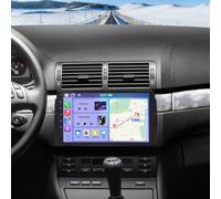 4+64G Android 13 Car Stereo for BMW 3 Series E46 1999-2005 with Wireless Carplay Android Auto, 9 Inch IPS Touch Screen 2 Din Car Radio Receiver GPS Navi Bluetooth Wifi SWC Backup Camera