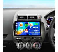 [4+64G] Android 13 Car Stereo for Honda Fit Jazz GD 2002-2008, Carplay Android Auto Car Radio with 9 Inch Touchscreen Bluetooth EQ WiFi GPS Navigation RDS DAB SWC Split Screen AHD Backup Camera+ Mic