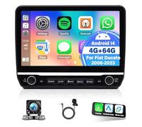 4+64G Android 14 Car Stereo 2Din for Fiat Ducato Peugeot Boxer Citroen Jumper 2006-2023, 10in Touchscreen with carplay Android Auto GPS Navi Bluetooth WiFi FM Backup Camera Mic