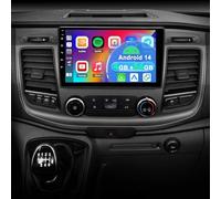 4+64G Android 14 Car Stereo for Ford Transit Custom 2018-2022, 10inch Touch Screen Navigation Radio Vedio Player with Wireless and Wired Car Play Android Auto Bluetooth SWC Split Screen