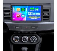 4+64G Android 14 Car Stereo for Mitsubishi Lancer 2007 2008 2009 2010 2011 2012, 10 inch IPS Touchscreen with Carplay Android Auto Mirrorlink GPS Nav WiFi Bluetooth 32EQ FM/RDS SWC+ Backup Camera