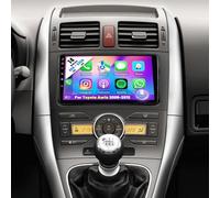 4+64G Android 14 Car Stereo for Toyota Auris 2006-2012, 2 Din with carplay Android Auto with 9 inch touchscreen GPS Sat Navi WiFi Bluetooth RDS MirrorLink Steering Wheel SWC Backup Camera Mic