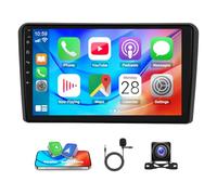 4+64G Android 14 Double Din Car Stereo for Audi A3 S3 RS3 8P 2003-2012 Upgrade Car Radio w/Wireless Carplay Android Auto 9" Touch Screen GPS Navi Head Unit Bluetooth WiFi FM/RDS/SWC Backup Camera