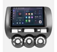 4+64G Android 15 Car Stereo for Honda Jazz GD 2002-2008 Double Din with Wireless Carplay Android Auto, 9'' Touch Screen Radio with WiFi GPS Navigation SWC Bluetooth FM RDS Mirror Link Split Screen