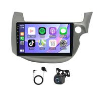 4+64G Car Stereo Radio for Honda Fit 2007-2013 with Wireless Carplay Android Auto Head Unit Radio 10" Touch Screen 2 Din Radio Android 14 GPS Navi Bluetooth FM/RDS Backup Camera EQ Mirror Link