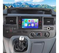 4+64G Double Din Car Stereo with CarPlay Wireless for Ford Transit MK7 2007-2012 7 Inch HD Touchscreen 2 Din Car Radio Head Unit for Android Auto Mirror Link, BT, FM, EQ SWC/UI Backup Camera
