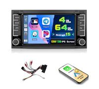 4+64G Radio for VW Touareg Transporter Ts Multivan, 7'' IPS Touchscreen Stereo Android 15 Wireless Apple Carplay Android Auto 32EQ 5G WiFi 1080P Bluetooth +Free AHD Backup Camera