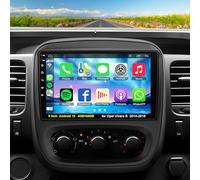 4+64GB Car radio for Opel Vivaro B 2014-2018 with Wireless Carplay & Android Auto, 9 inch Android 13 Vivaro B stereo with Voice Control Bluetooth 5.2 WiFi GPS SWC EQ FM RDS Backup Camera Mic