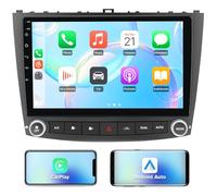 【4+64GB】 Vratzn Android 13 Car Radio Stereo for Lexus IS250 IS300 IS200 IS220 IS350 2005-2012 Wireless CarPlay Android Auto GPS Navigation 10 inch Touch Screen Bluetooth WiFi Unit Back Camera