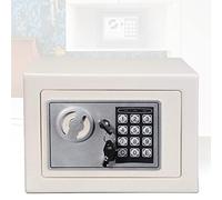 4.6L Home Digital Safe Electronic Cabinet Safes Cash Box Wall Safe with Key for Dormitory, Office, Home, Money Box Wall Mounted 230mmx170mmx170mm-Black