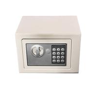 4.6L Small Value Digital Safe Electronic Home Safe Box,Lock Box, Cash Box, Security Box Solid Steel for Office or Home Use - White
