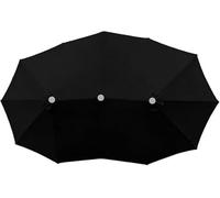 4.6m Double Sided Parasol Canopy Replacement, 12 Ribs Extra Large Sun Umbrella Cover, Outdoor Twin Market Shade For Garden Patio Backyard, UV Resistant Waterproof(Black)