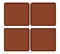 4/6Pcs Silicone Dehydrator Trays with Edge, Reusable Non-StickFood Dehydrator Tray Square Dryer Mats Swiss Roll Baking Mat for Baking Fruit Leather (4Pcs)