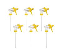 4/6Pcs Water Bottle Spray Nozzles, PP Multi-Purpose Trigger Sprayer Replacement Sprayer Bottles Nozzles for Cleaning Gardening and Car Wash Bottles (6, Yellow)