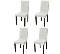 4/6x Straight Stretchable Chair Cover Seat Slipcover Multi Colours vidaXL