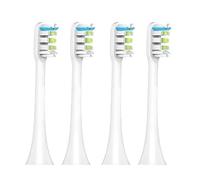 4/7 Pcs Sonic Electric Toothbrush Heads ，Compatibility for Xiaomi SOOCAS X3 X5 X3U X1 V1 V2 SOOCARE Head Bristle Replacement Nozzles with Anti-dust Cap(4 White)