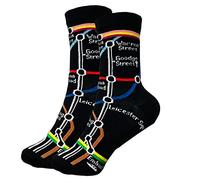 4-7 Socks London Underground Map Socks Mid Calf Gifts Women London Souvenirs