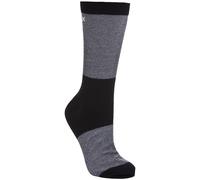 (4/7 UK, Black) Trespass Mens Tippo Two Tone Lightweight Coolmax Socks (1 Pair)