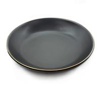 4.75" Ceramic Jewelry Tray, Small Ring Dish Holder Trinket Tray, Catch All Trays for Ring Earring Necklace Key, Christmas Gifts for Women Girls, Black