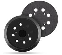 4.75 Inch 8 Hole Hook and Loop Replacement Sander Pad, 2PCS 123mm Round Hook and Loop Backing Pad for Buffing Random Orbital Sander Pads